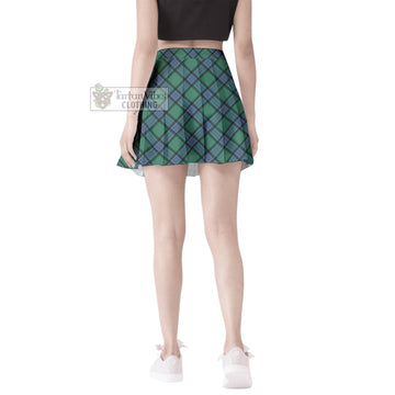 Sinclair Hunting Ancient Tartan Women's Plated Mini Skirt Cross Style