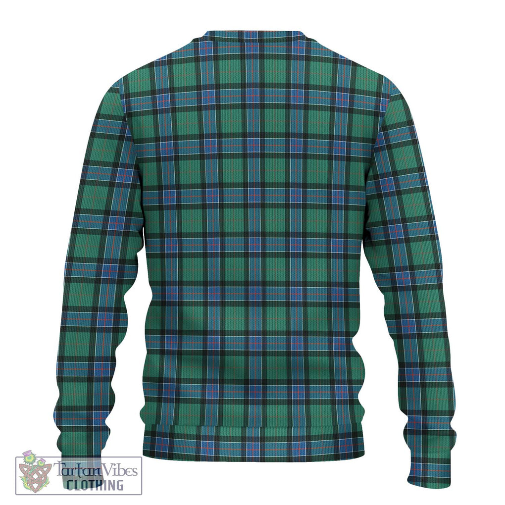 Sinclair Hunting Ancient Tartan Knitted Sweater with Family Crest DNA In Me Style - Tartanvibesclothing Shop