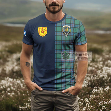 Sinclair Hunting Ancient Tartan T-Shirt Alba with Scottish Lion Royal Arm Half Style