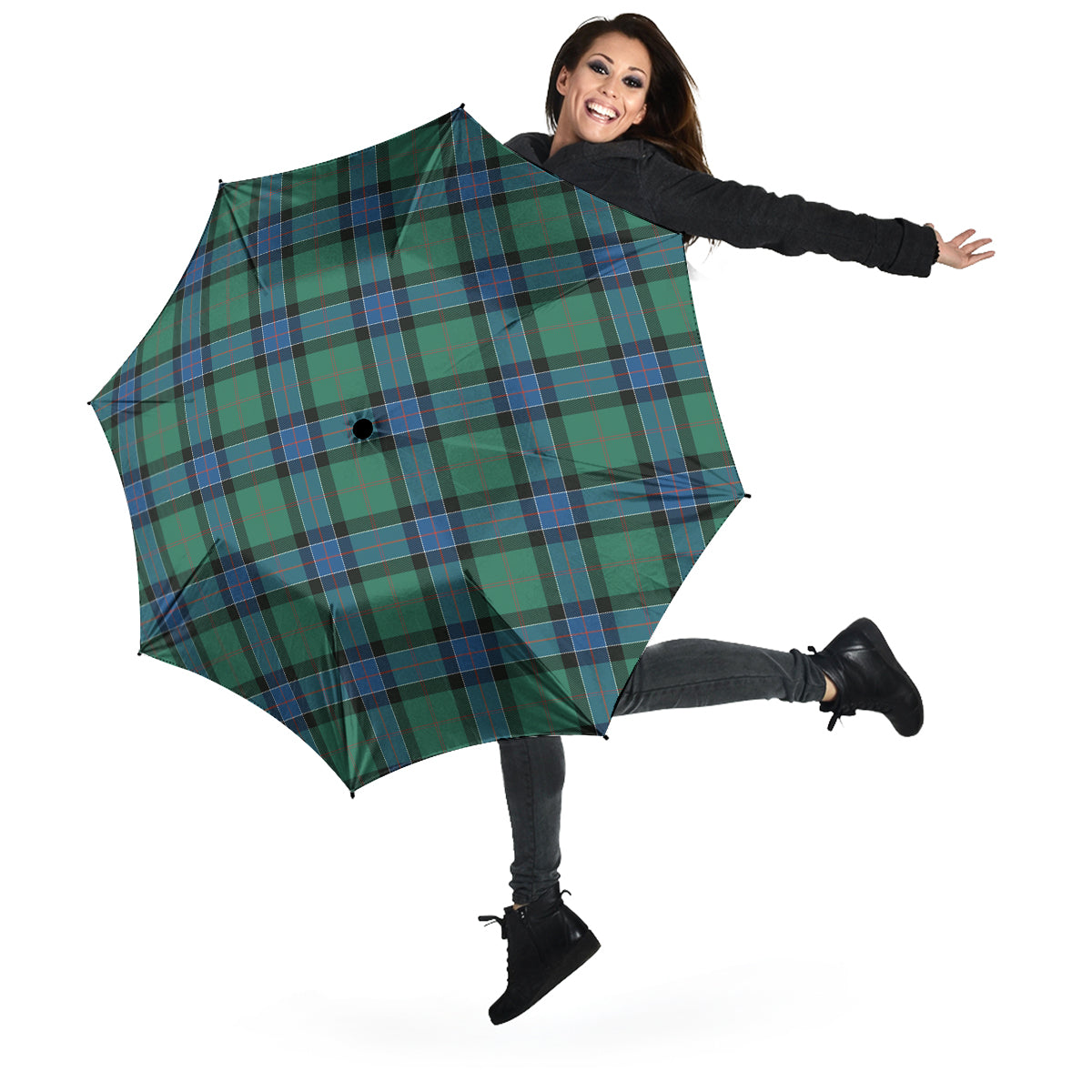 Sinclair Hunting Ancient Tartan Umbrella - Tartanvibesclothing