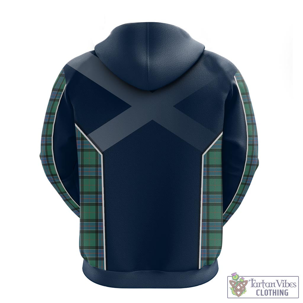 Tartan Vibes Clothing Sinclair Hunting Ancient Tartan Hoodie with Family Crest and Lion Rampant Vibes Sport Style