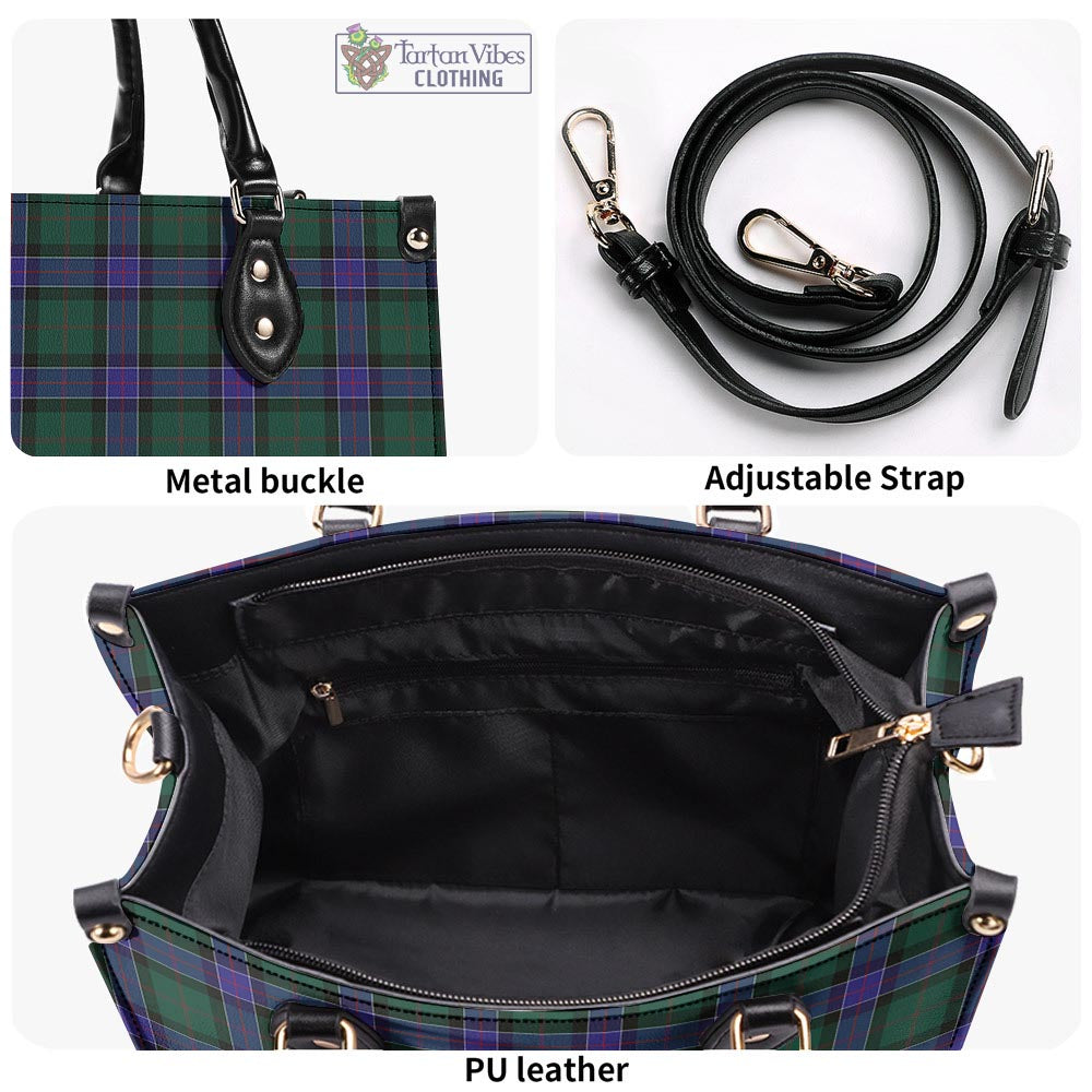 Tartan Vibes Clothing Sinclair Hunting Modern Tartan Luxury Leather Handbags