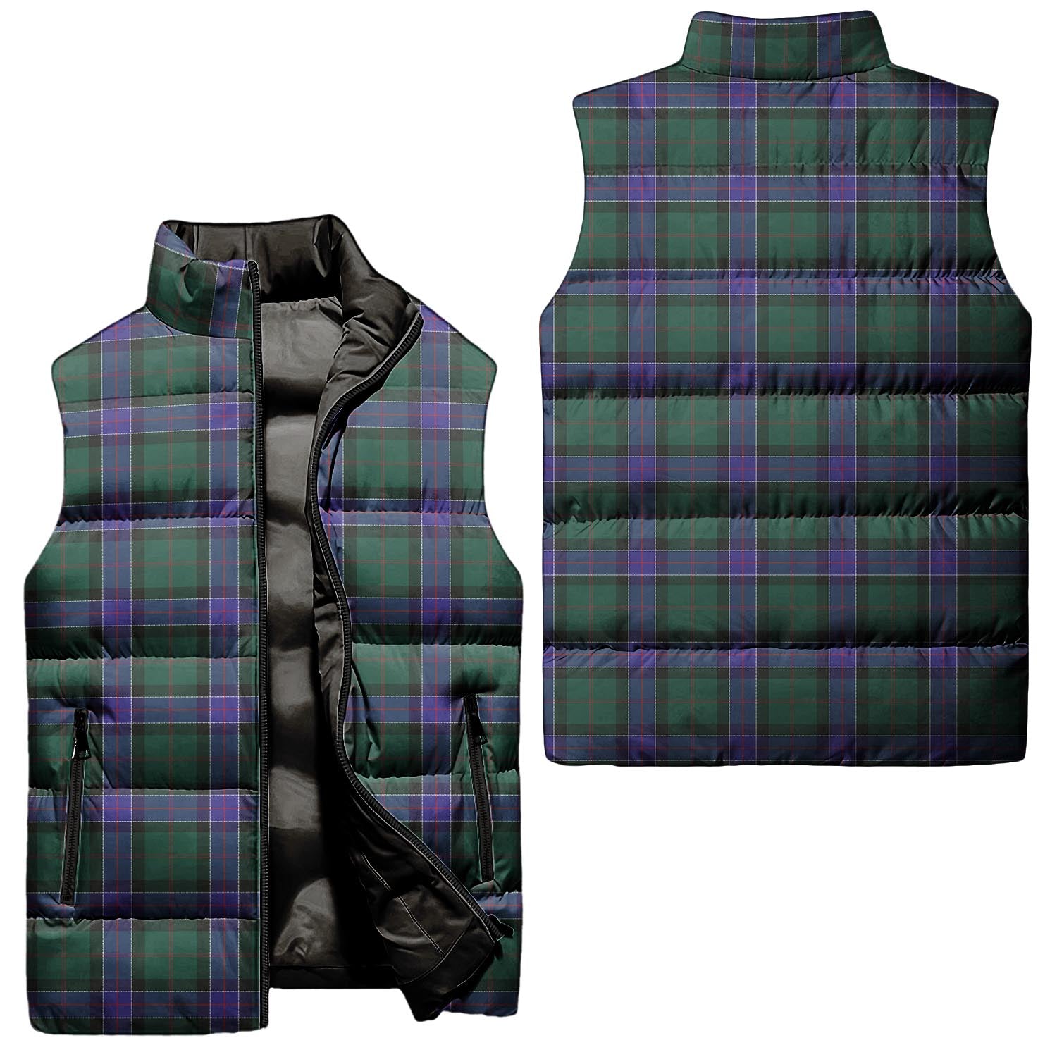 Sinclair Hunting Modern Tartan Sleeveless Puffer Jacket Unisex - Tartanvibesclothing