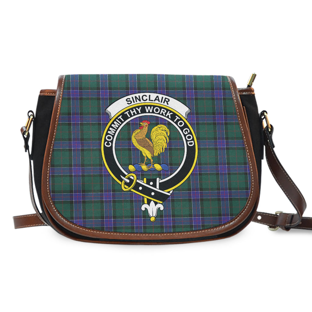 Sinclair Hunting Modern Tartan Saddle Bag with Family Crest - Tartan Vibes Clothing