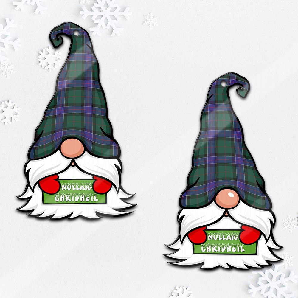 Sinclair Hunting Modern Gnome Christmas Ornament with His Tartan Christmas Hat - Tartan Vibes Clothing