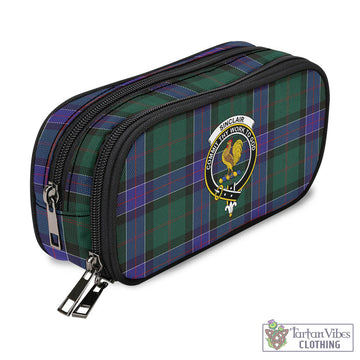 Sinclair Hunting Modern Tartan Pen and Pencil Case with Family Crest