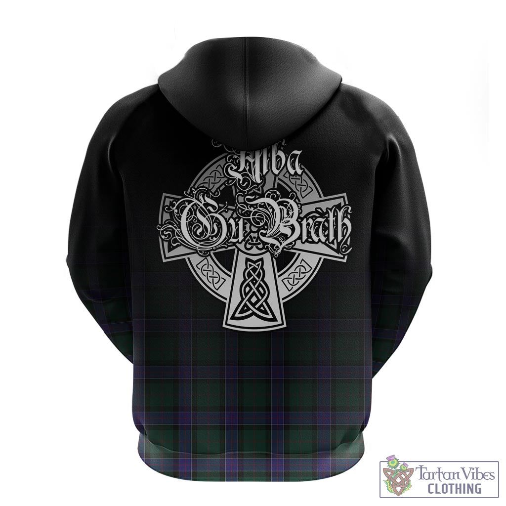 Tartan Vibes Clothing Sinclair Hunting Modern Tartan Hoodie Featuring Alba Gu Brath Family Crest Celtic Inspired