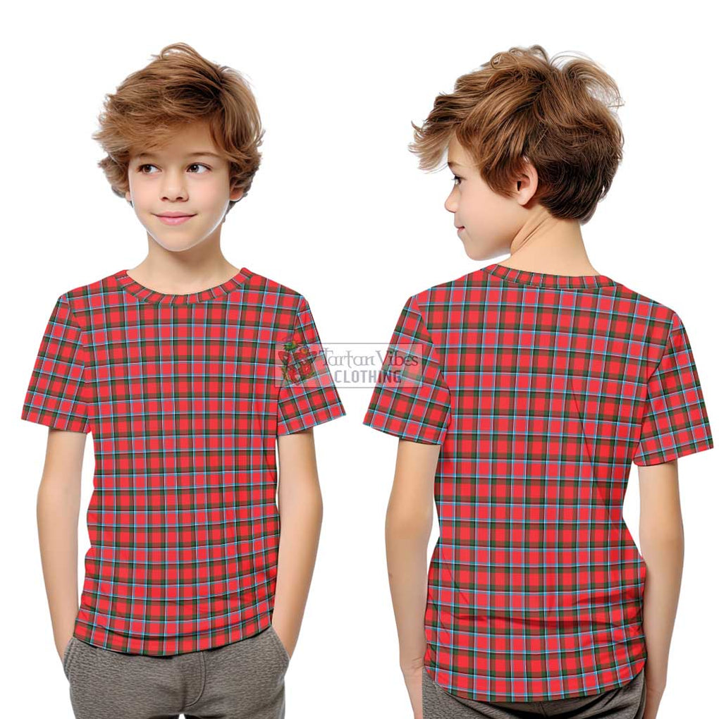 Sinclair Modern Tartan Kid T-Shirt Youth XL Size14 - Tartanvibesclothing Shop