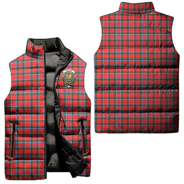 Sinclair Modern Tartan Sleeveless Puffer Jacket with Family Crest