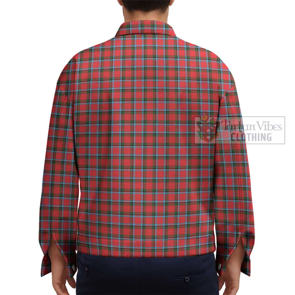 Sinclair Modern Tartan Unisex Lapel Cotton Jacket - Tartan Vibes Clothing