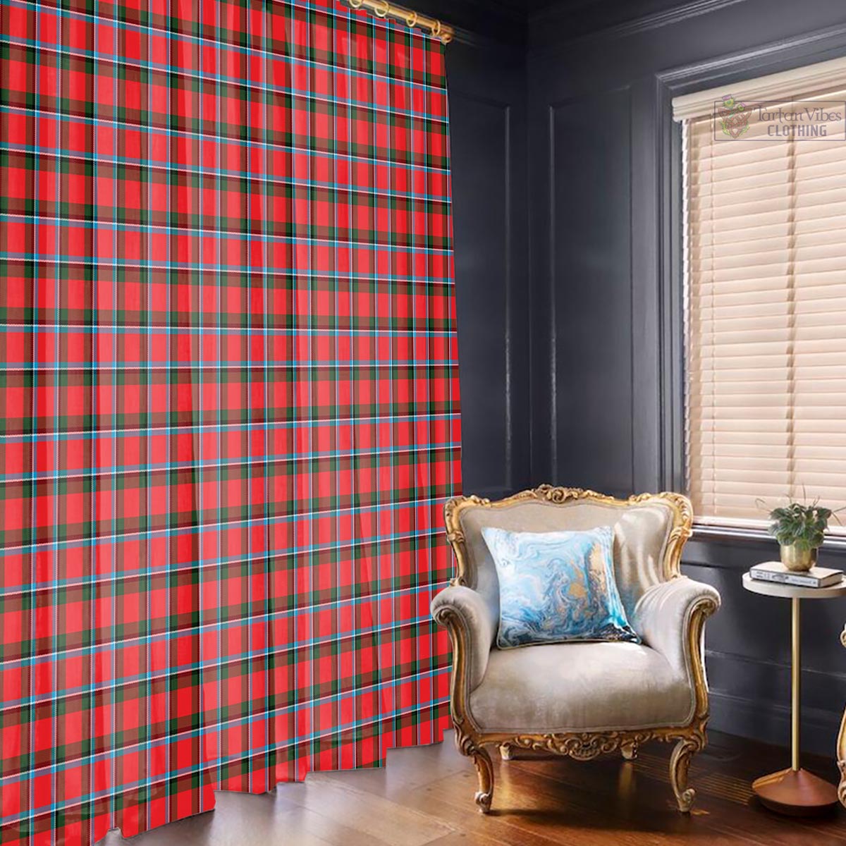 Sinclair Modern Tartan Window Curtain