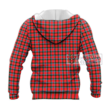 Sinclair Modern Tartan Knitted Hoodie with Family Crest DNA In Me Style