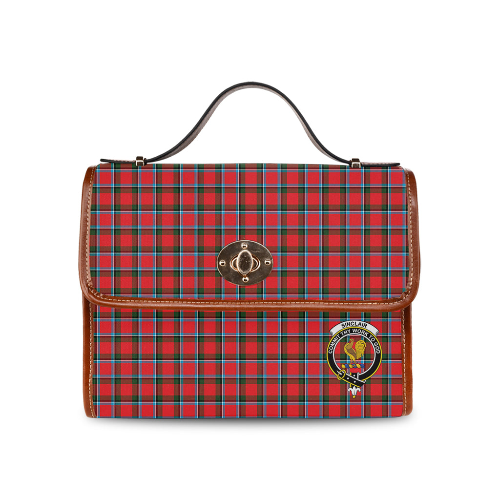 sinclair-modern-tartan-leather-strap-waterproof-canvas-bag-with-family-crest