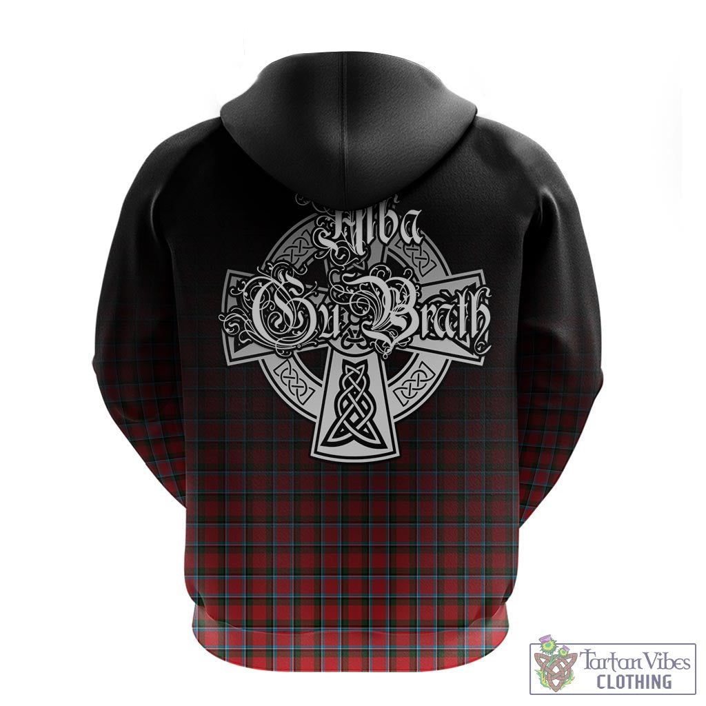 Tartan Vibes Clothing Sinclair Modern Tartan Hoodie Featuring Alba Gu Brath Family Crest Celtic Inspired