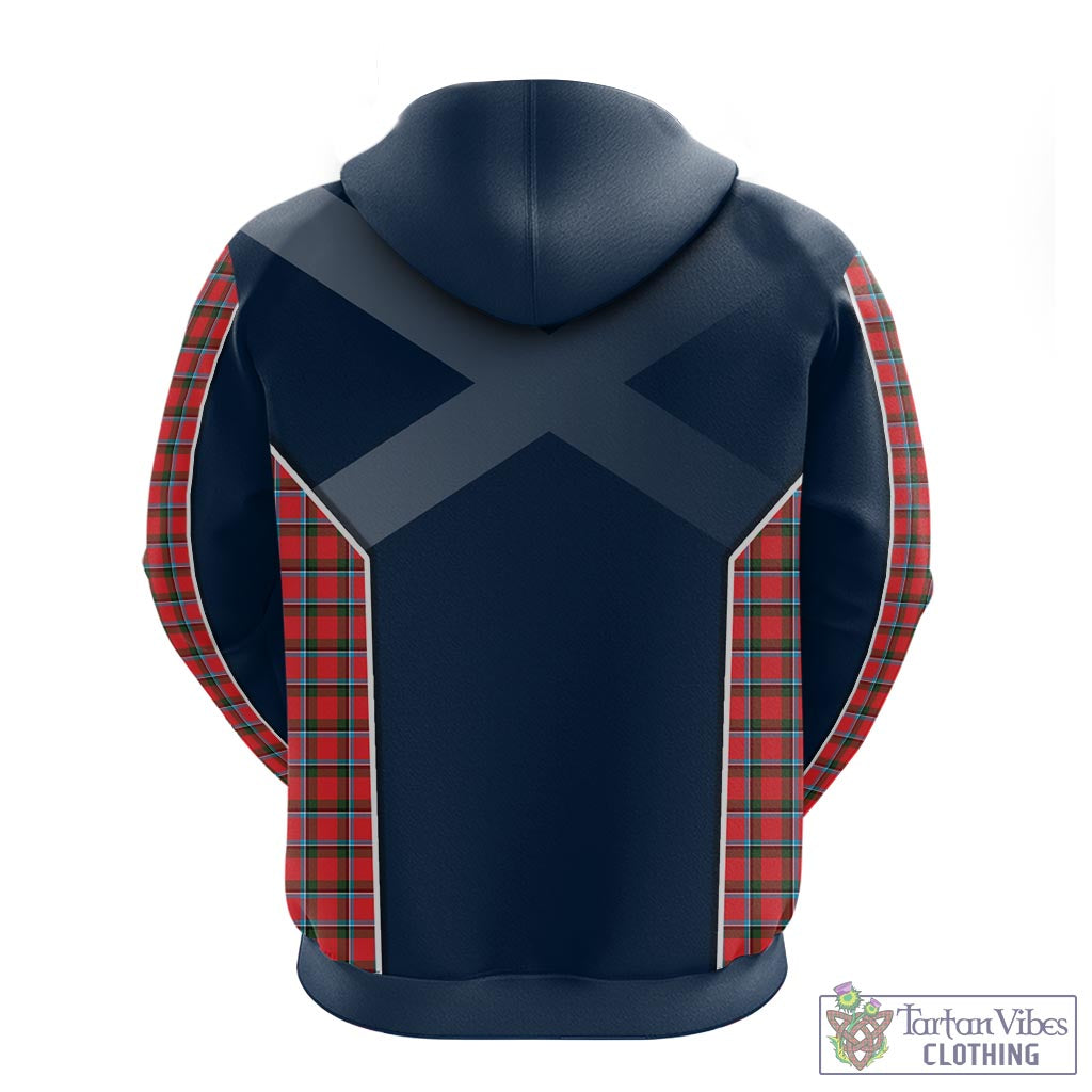 Tartan Vibes Clothing Sinclair Modern Tartan Hoodie with Family Crest and Lion Rampant Vibes Sport Style