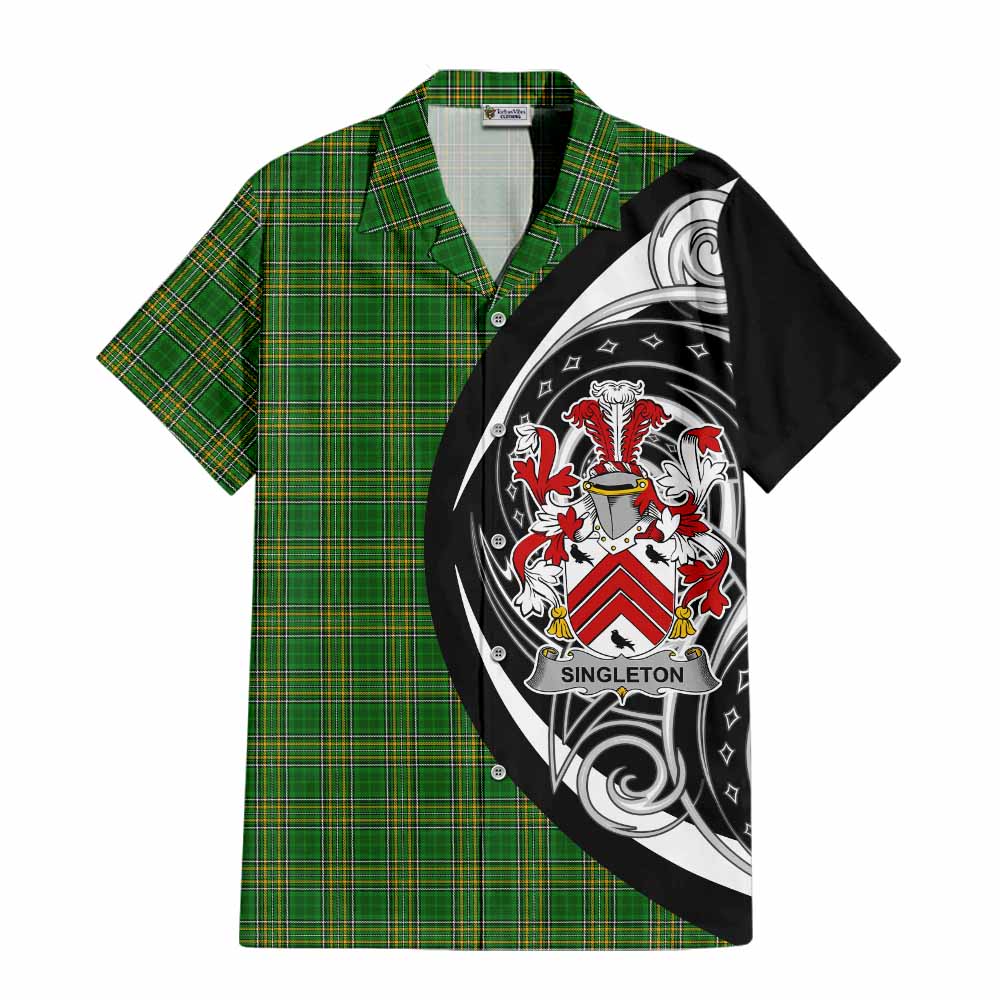 Singleton Irish Clan Hawaiian Shirt Celtic Circle Style Kid - Tartan Vibes Clothing