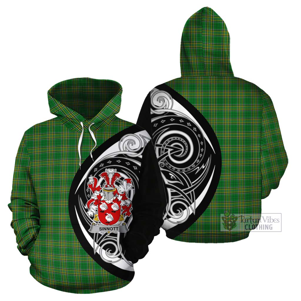 Sinnott Irish Clan Cotton Hoodie Celtic Circle Style - Tartan Vibes Clothing