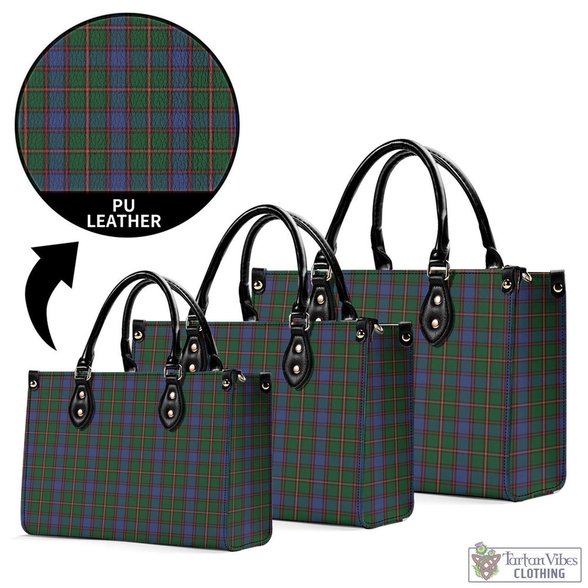 Tartan Vibes Clothing Skene Tartan Luxury Leather Handbags