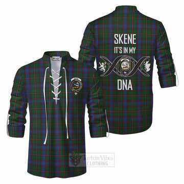 Skene Tartan Ghillie Kilt Shirt with Family Crest DNA In Me Style