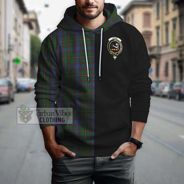 Skene Tartan Hoodie with Family Crest and Half Of Me Style