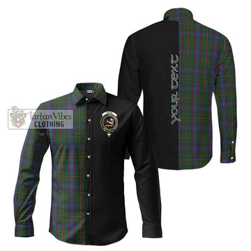 Skene Tartan Long Sleeve Button Shirt with Family Crest and Half Of Me Style Men's Shirt S - Tartan Vibes Clothing