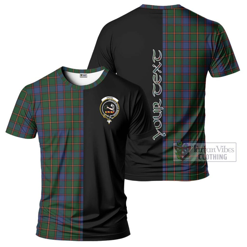 Skene Tartan T-Shirt with Family Crest and Half Of Me Style Kid's Shirt - Tartanvibesclothing Shop