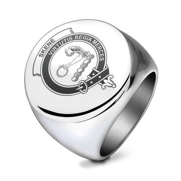 Skene Clan Crest Engraved Ring