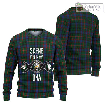 Skene Tartan Ugly Sweater with Family Crest DNA In Me Style