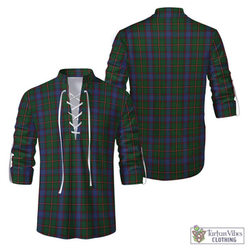 Skene Tartan Men's Scottish Traditional Jacobite Ghillie Kilt Shirt