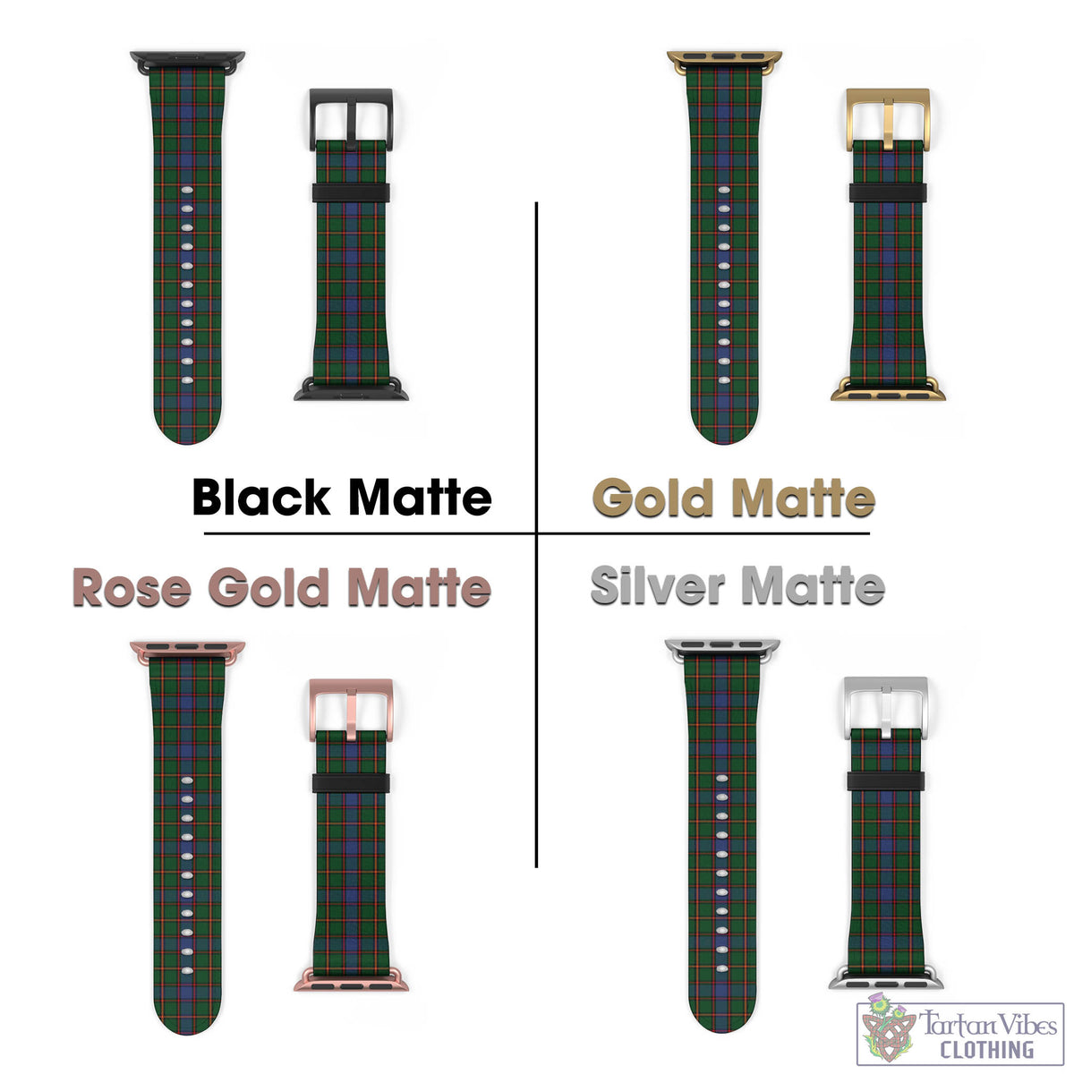 Skene Tartan Watch Band 42 - 45 mm - Tartan Vibes Clothing