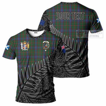 Skene Crest Tartan T-Shirt with New Zealand Silver Fern Half Style