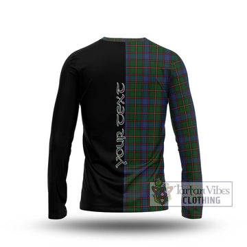 Skene Tartan Long Sleeve T-Shirt with Family Crest and Half Of Me Style