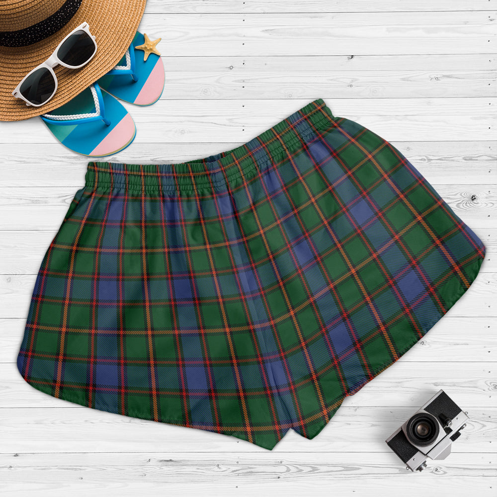 skene-tartan-womens-shorts-with-family-crest