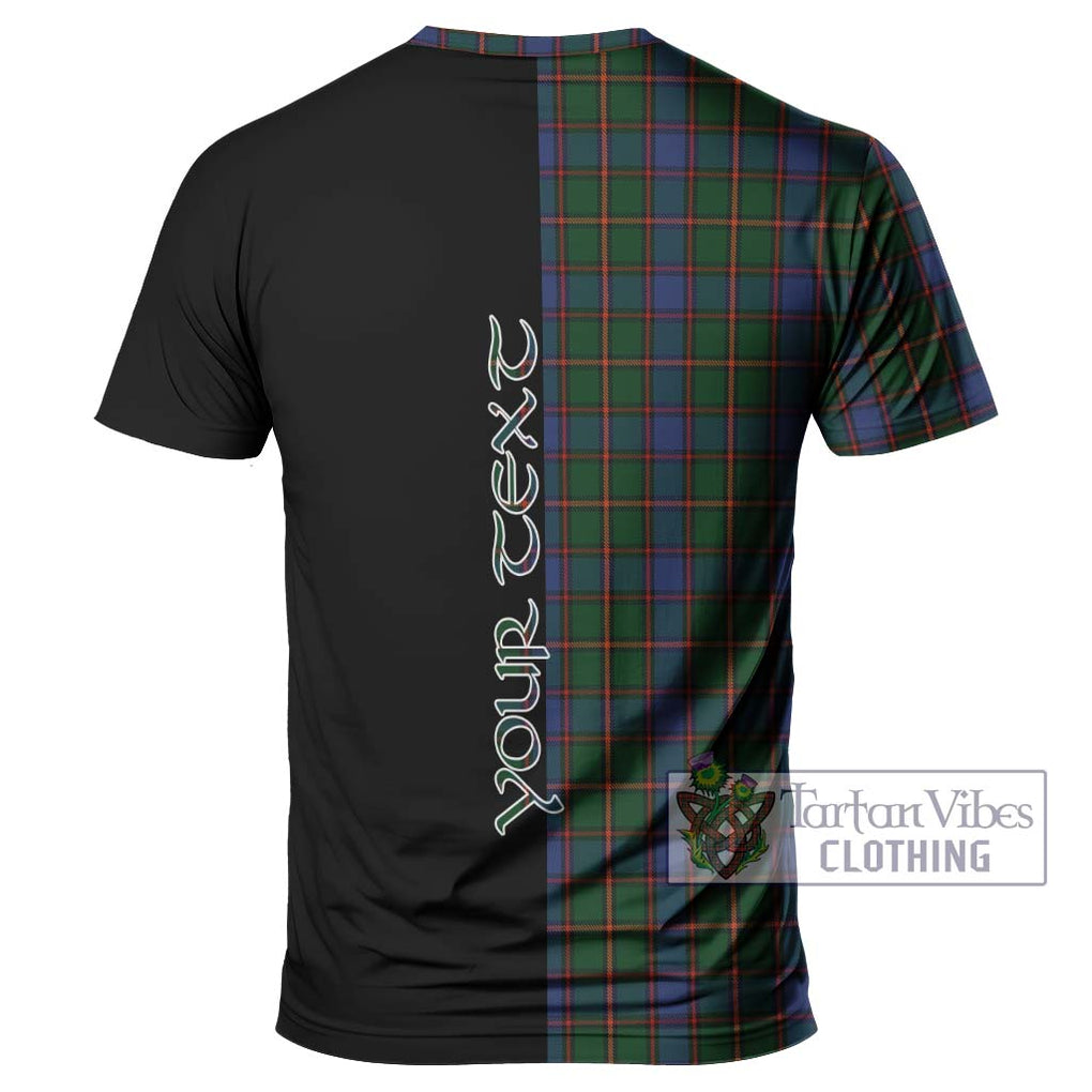 Skene Tartan T-Shirt with Family Crest and Half Of Me Style - Tartanvibesclothing Shop