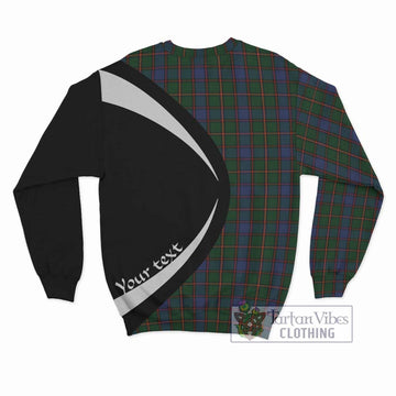 Skene Tartan Sweatshirt with Family Crest Circle Style