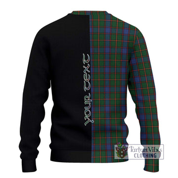 Skene Tartan Ugly Sweater with Family Crest and Half Of Me Style