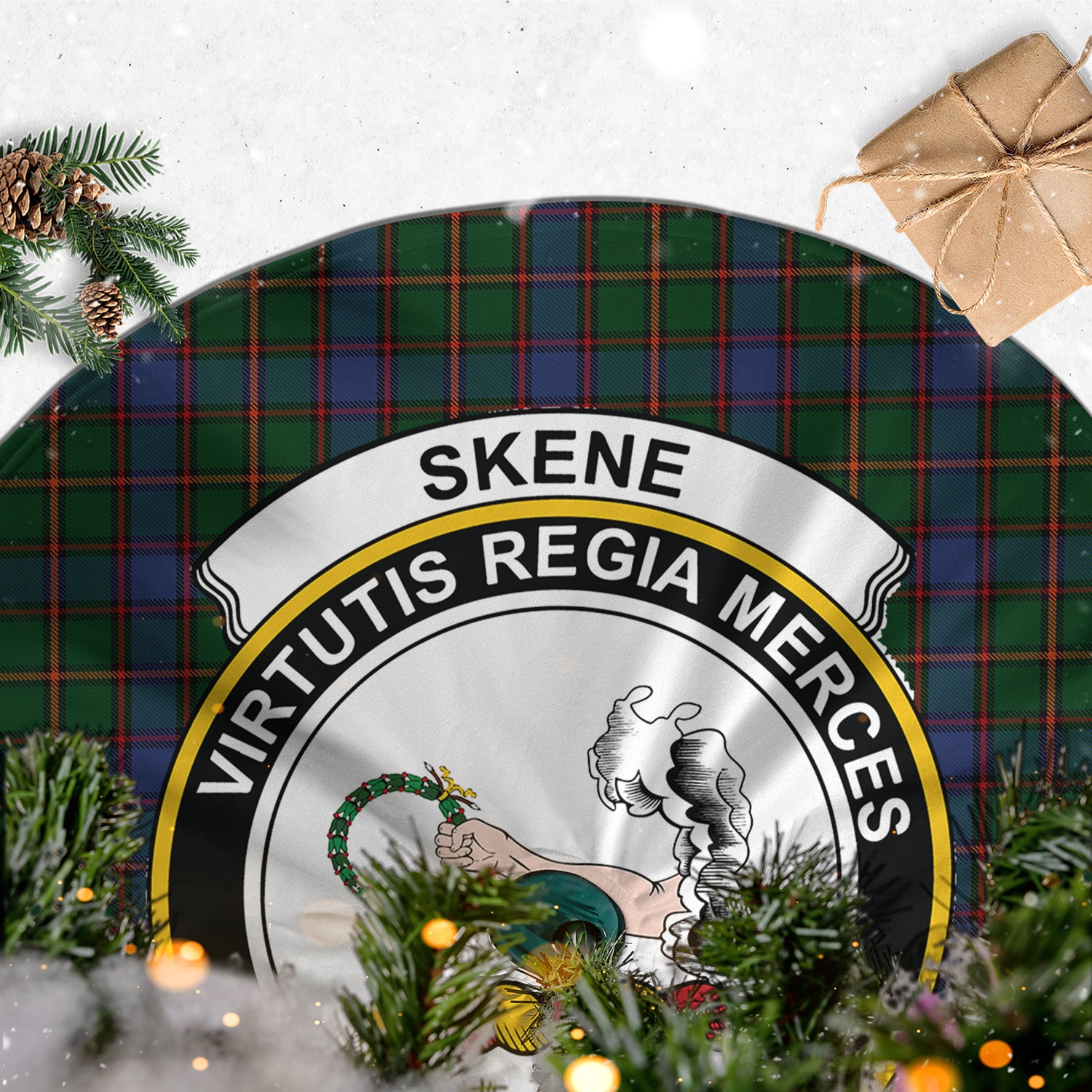 skene-tartan-christmas-tree-skirt-with-family-crest