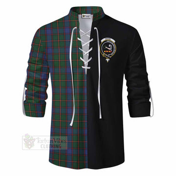 Skene Tartan Ghillie Kilt Shirt with Family Crest and Half Of Me Style