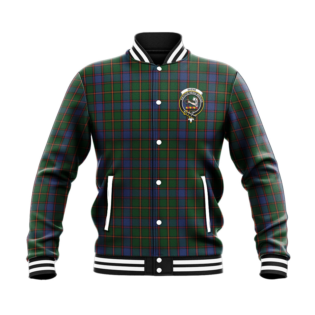 Skene Tartan Baseball Jacket with Family Crest - Tartan Vibes Clothing