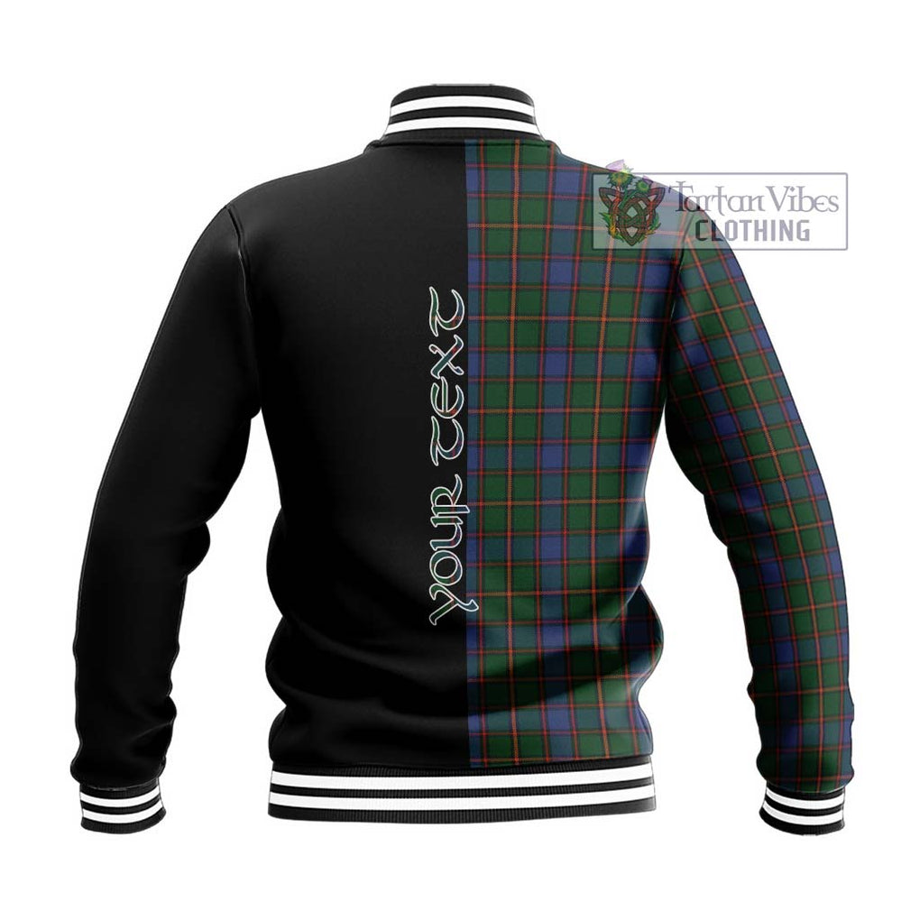 Skene Tartan Baseball Jacket with Family Crest and Half Of Me Style - Tartanvibesclothing Shop