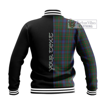 Skene Tartan Baseball Jacket with Family Crest and Half Of Me Style