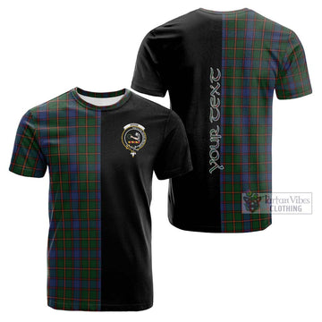 Skene Tartan Cotton T-shirt with Family Crest and Half Of Me Style