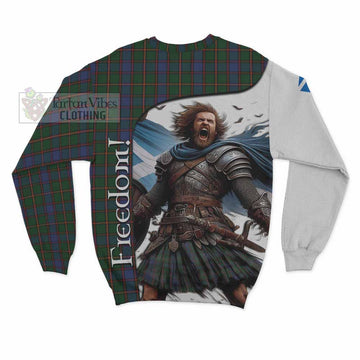 Skene Crest Tartan Sweatshirt Inspired by the Freedom of Scottish Warrior