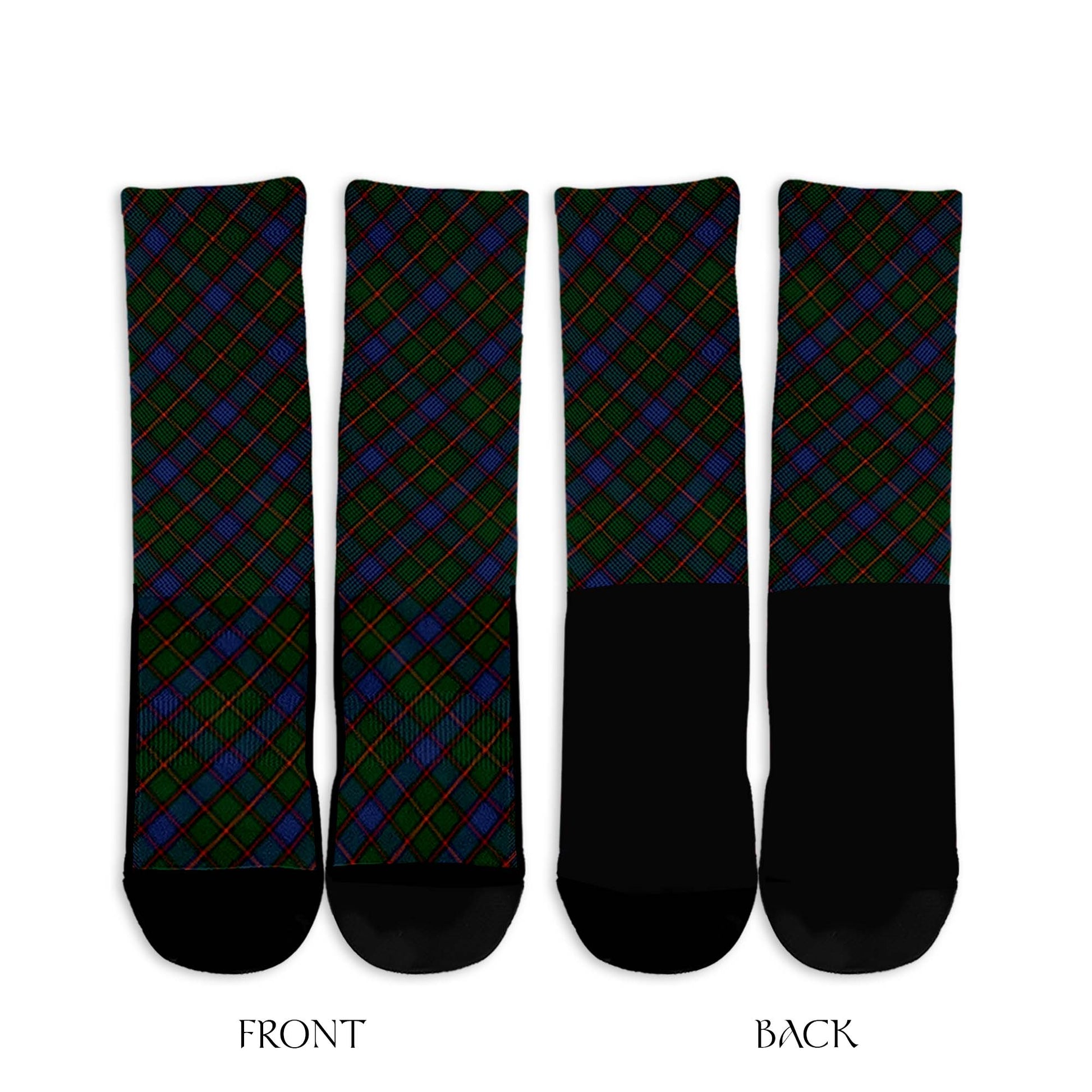 Skene Tartan Crew Socks Cross Tartan Style - Tartanvibesclothing