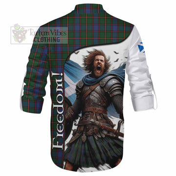 Skene Crest Tartan Ghillie Kilt Shirt Inspired by the Freedom of Scottish Warrior