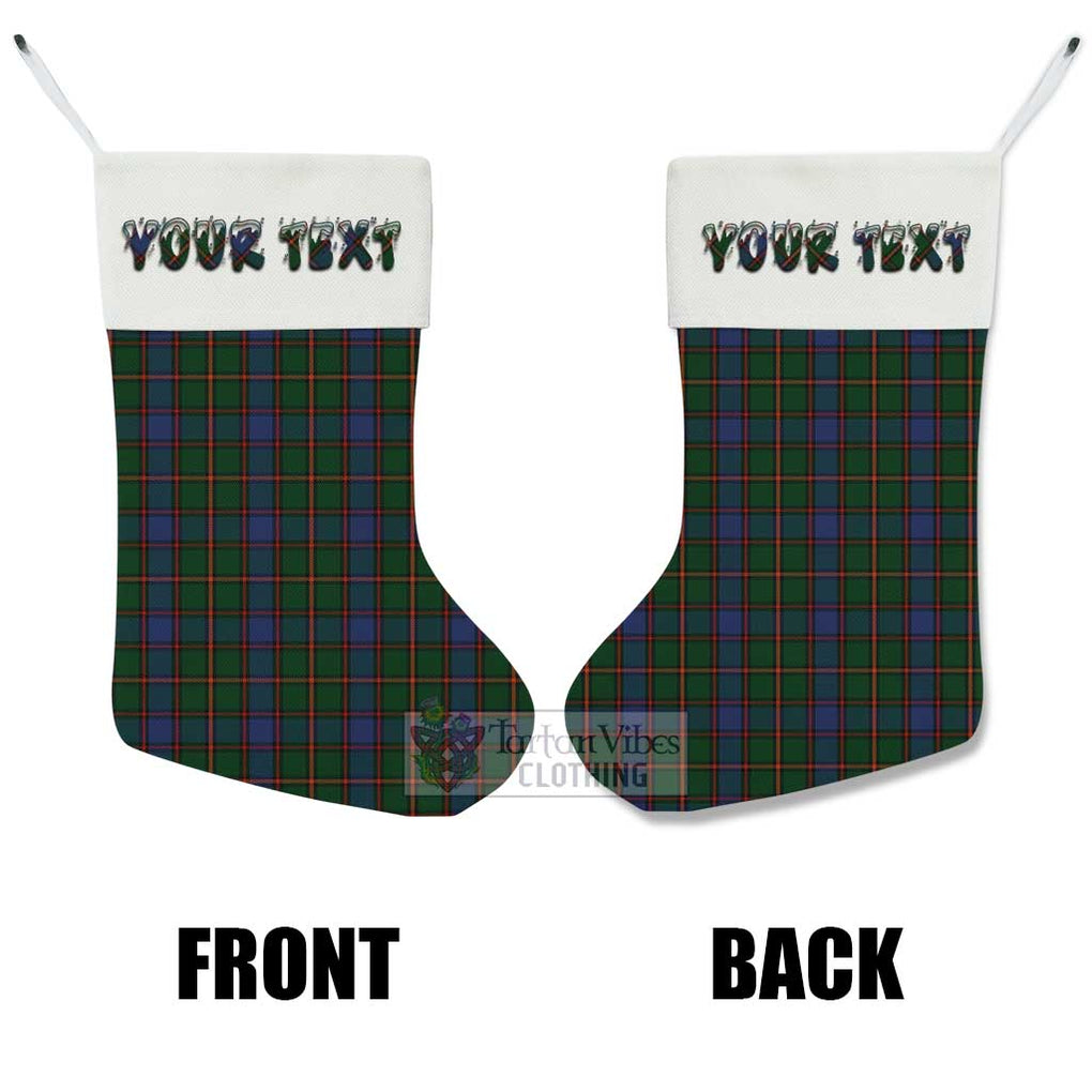 Tartan Vibes Clothing Skene Tartan Christmas Stocking with Personalized Text