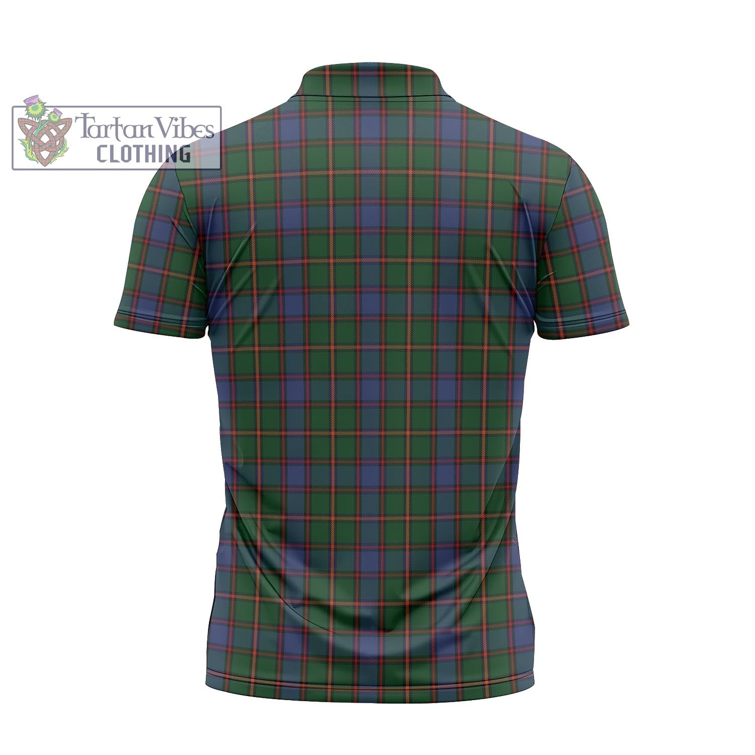 Tartan Vibes Clothing Skene Tartan Zipper Polo Shirt