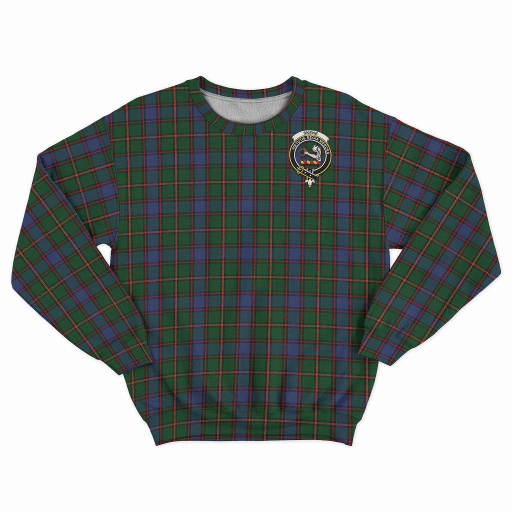 Skene Tartan Sweatshirt with Family Crest - Tartan Vibes Clothing