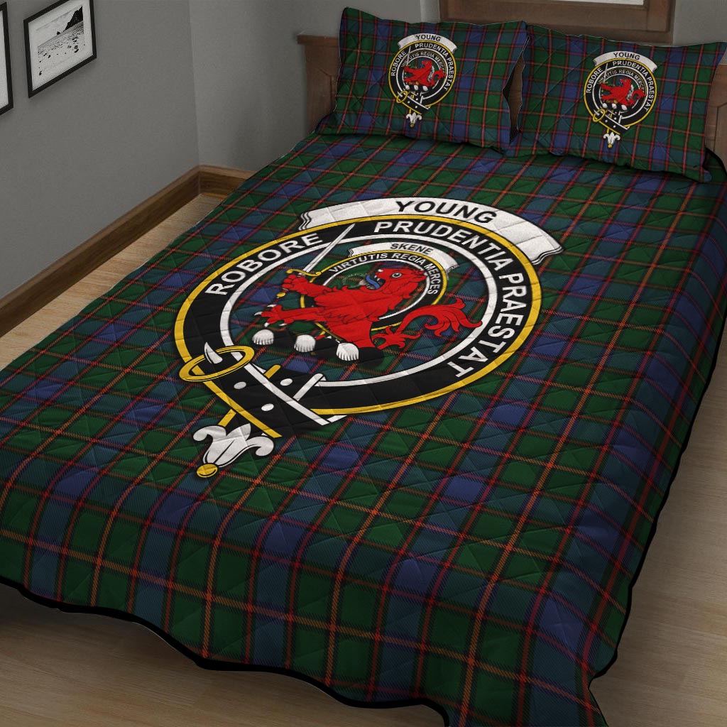 Skene Tartan Quilt Bed Set with Family Crest - Tartan Vibes Clothing