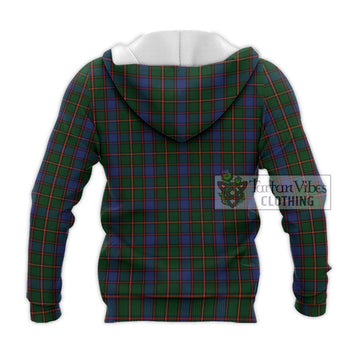 Skene Tartan Knitted Hoodie with Family Crest DNA In Me Style